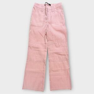 Urban Outfitters‎ Pink Nylon Wide Leg Pants Size 0 Y2K Festival Rave